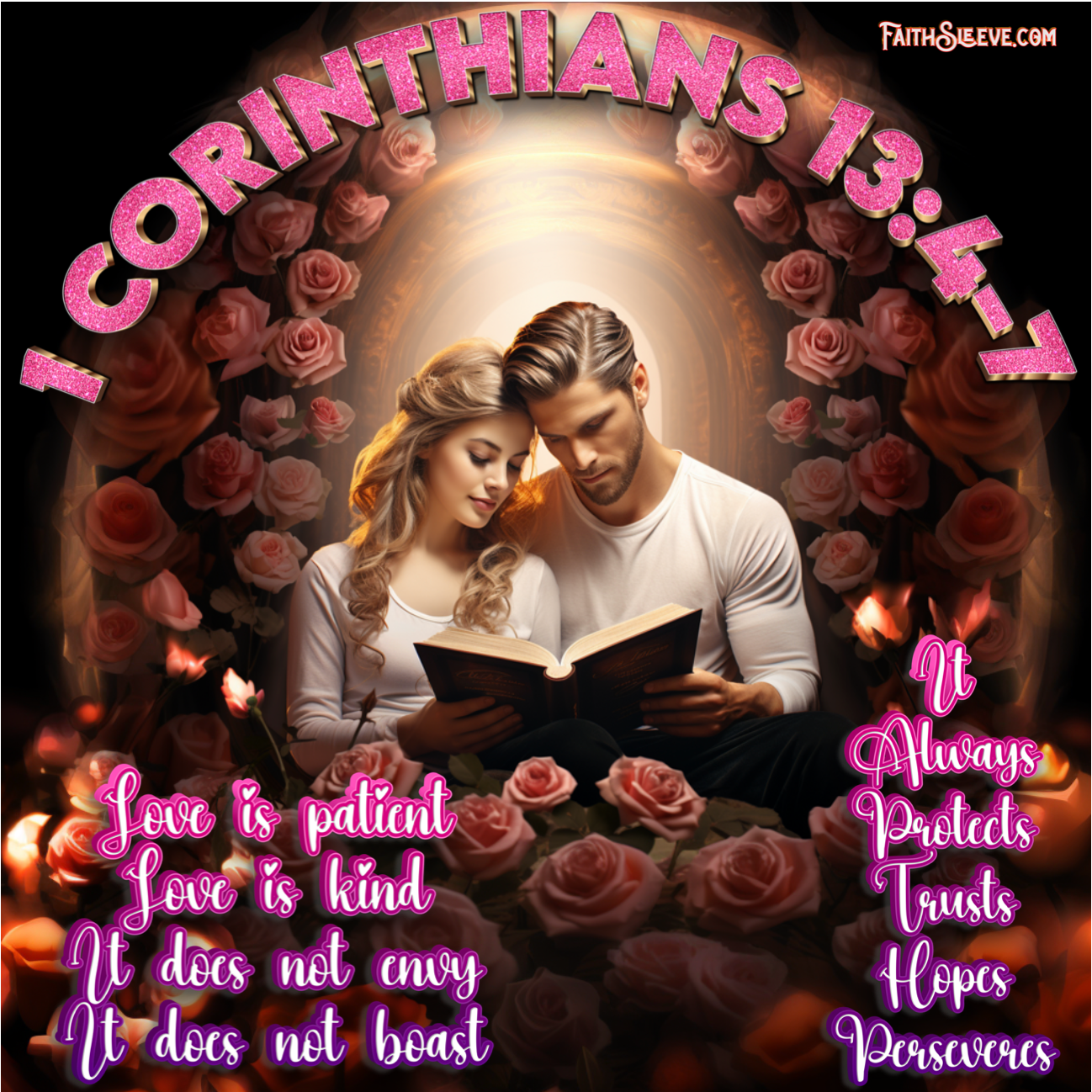 1 Corinthians 13:4-7 Bible Verse - Love is Patient Love is Kind