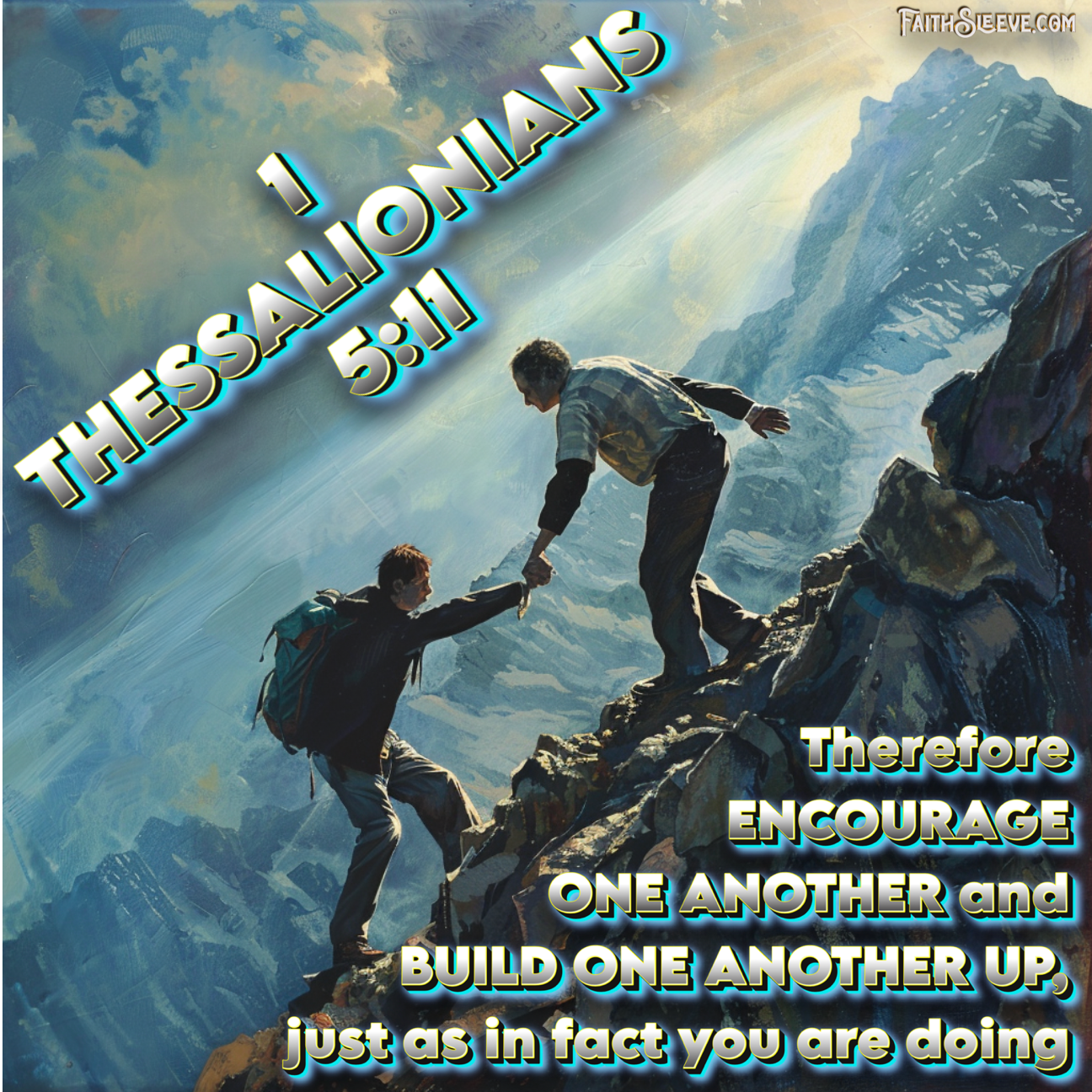 1 Thessalionians 5:11 Bible Verse - Encourage One Another