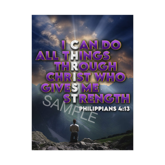 Philippians 4:13 Poster
