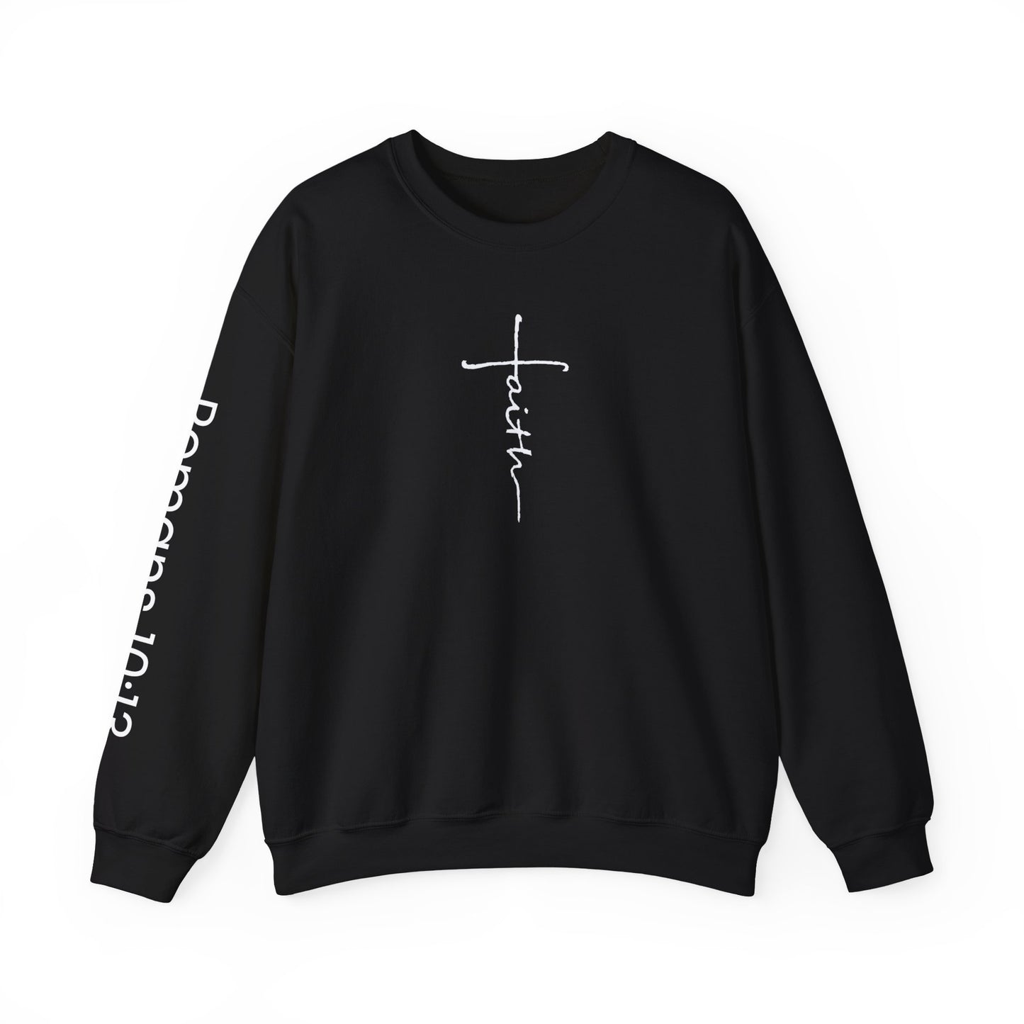 Christian Woman's Sweatshirt -  Faith Cross Design