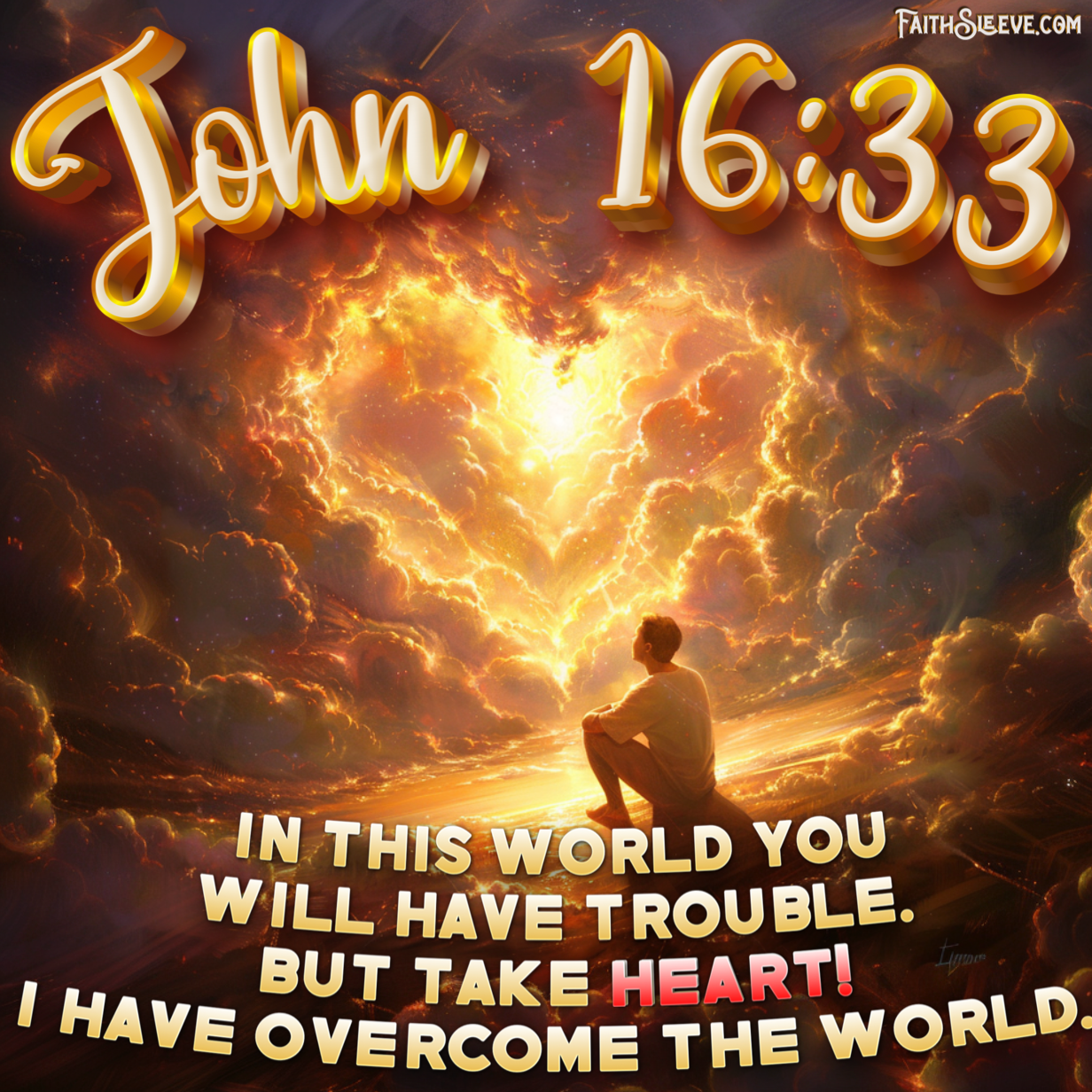 John 16:33 Bible Verse - I Have Overcome the World