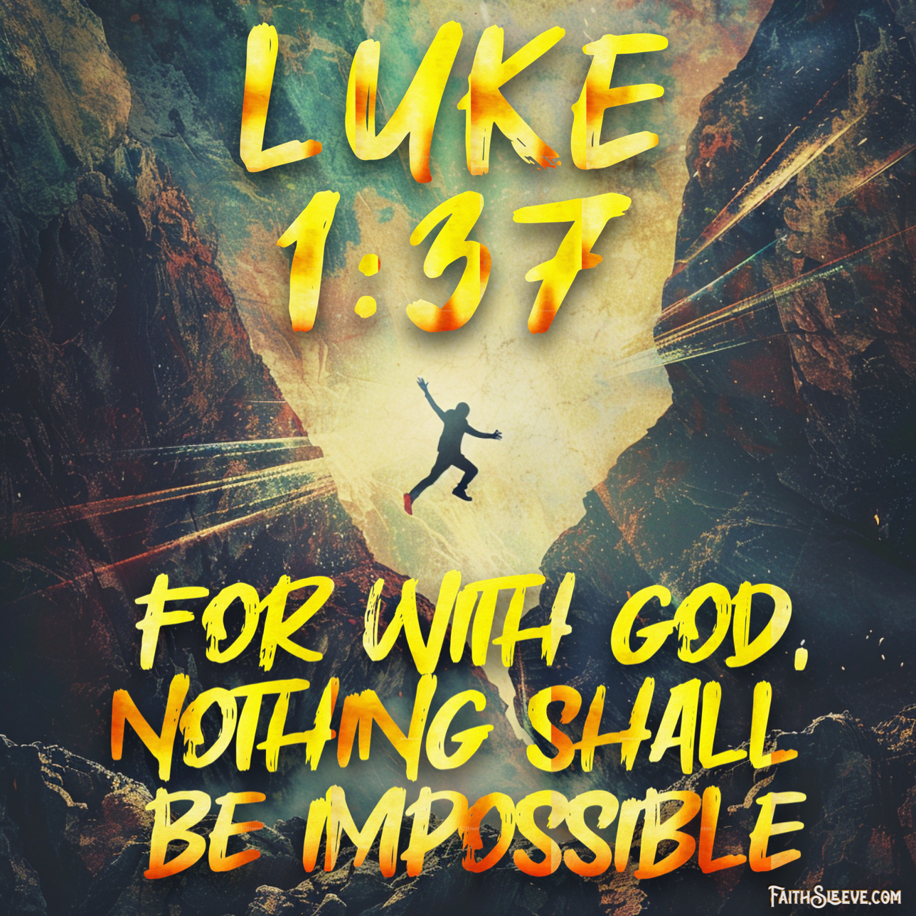 Luke 1:37 Bible Verse - Nothing Shall be Impossible