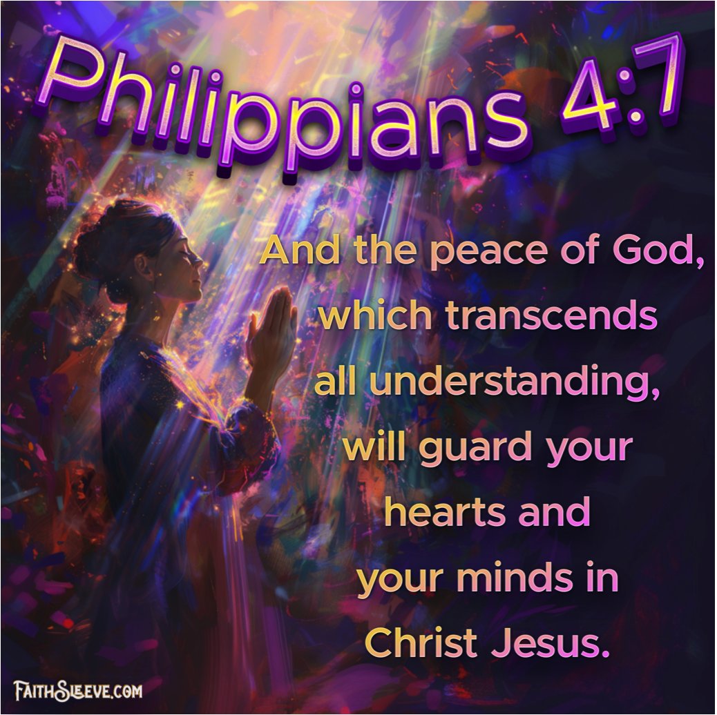 Philippians 4:7 Bible Verse - Peace of God which transcends all understanding
