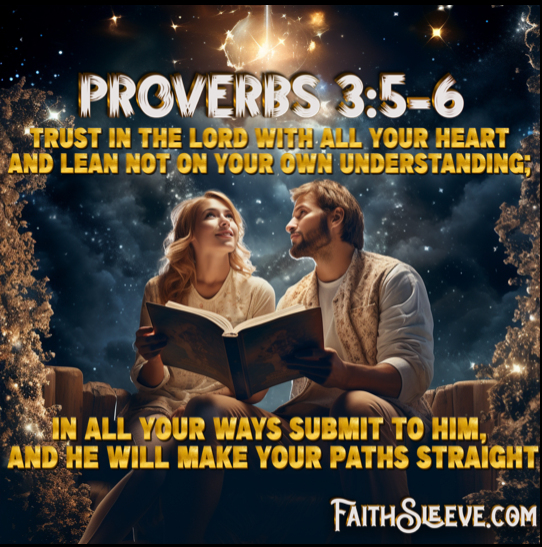 Proverbs 3:5-6 Bible Verse. He Will Make Your Paths Straight